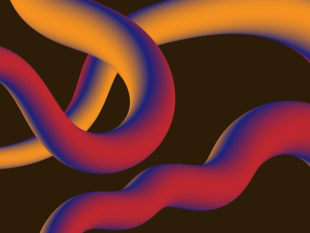 3d vector of fluid gradient background premium download