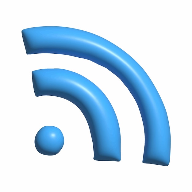 3d vector rss icon design element