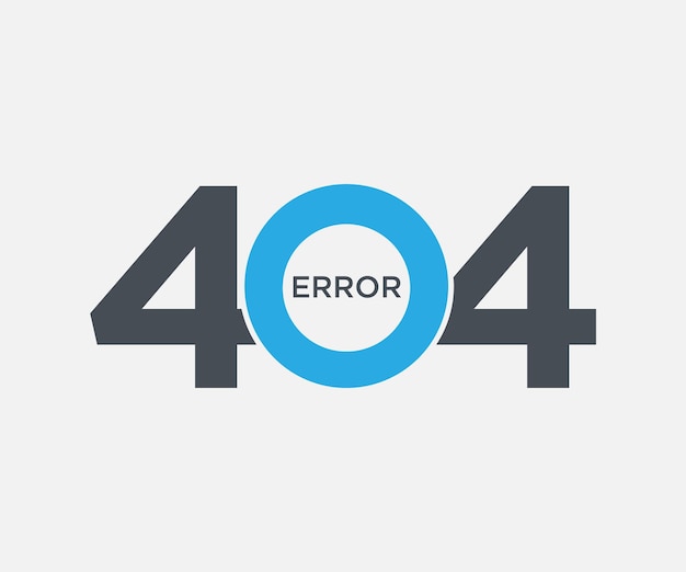 404 error page not found Vector symbol computer problem with web site