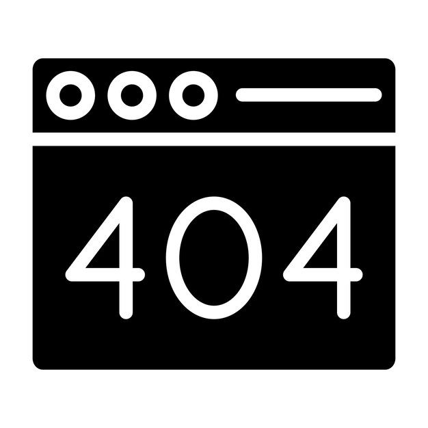 404 error Vector Icon Design Illustration