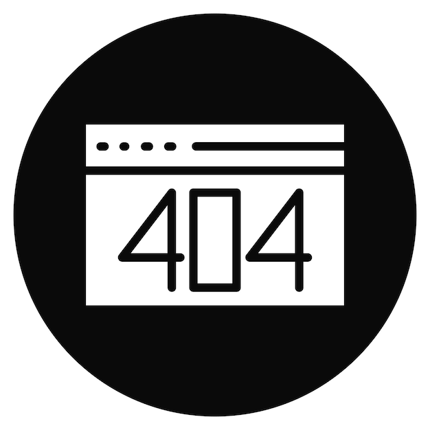 404 Error Vector Illustration
