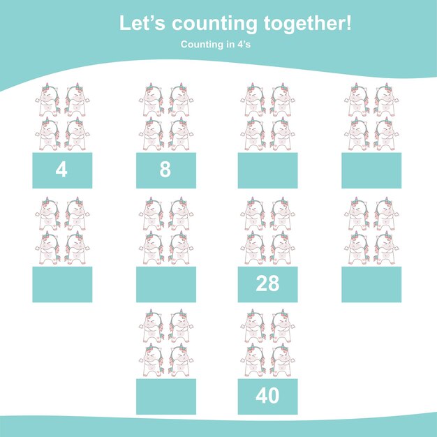 46 Counting in 4's