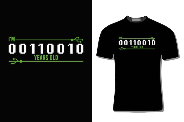 50th birthday binary code computer programmer t shirt design