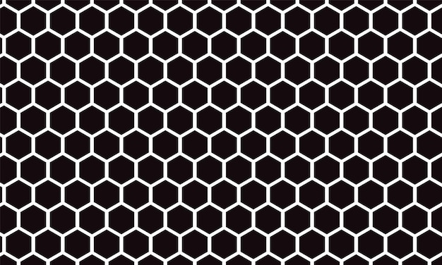 a black and white checkered pattern of the hexagons