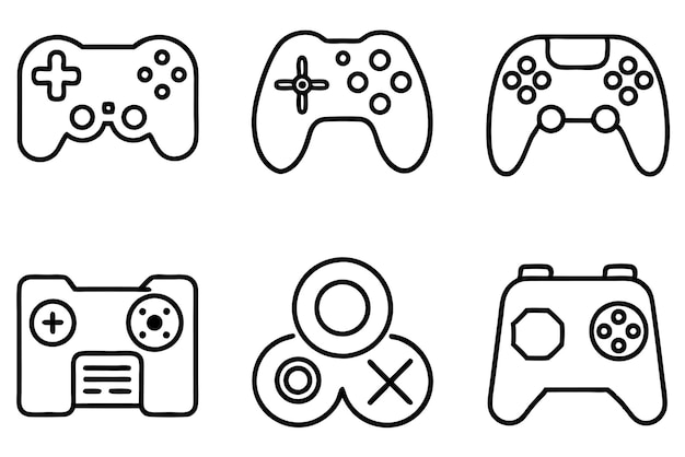 a black and white image of a video game controller