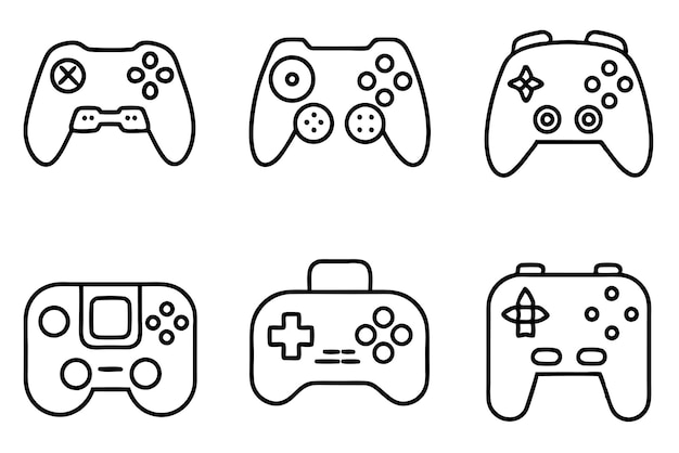 a black and white image of a video game controller