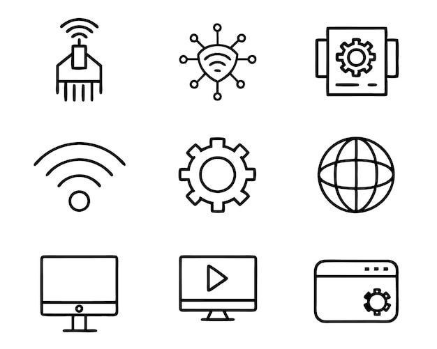 a black and white image of a web button and a web button