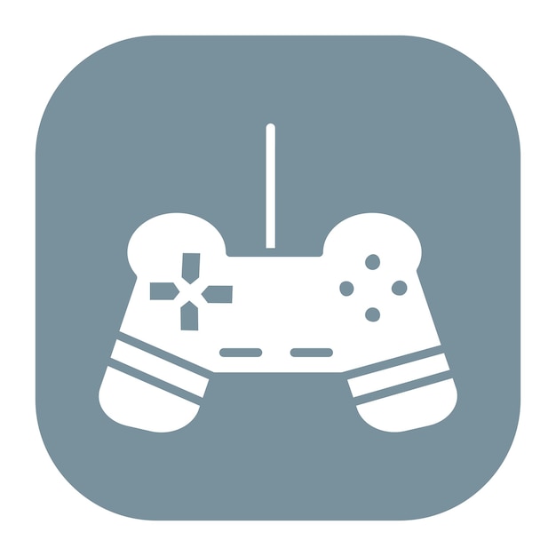 a blue and gray logo with a wii remote in the middle