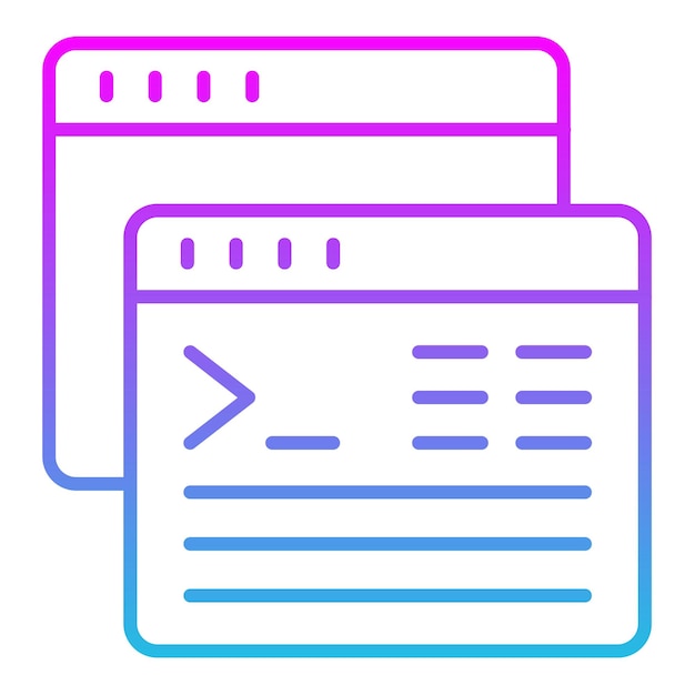 a blue and pink image of a folder with a blue and pink and purple design