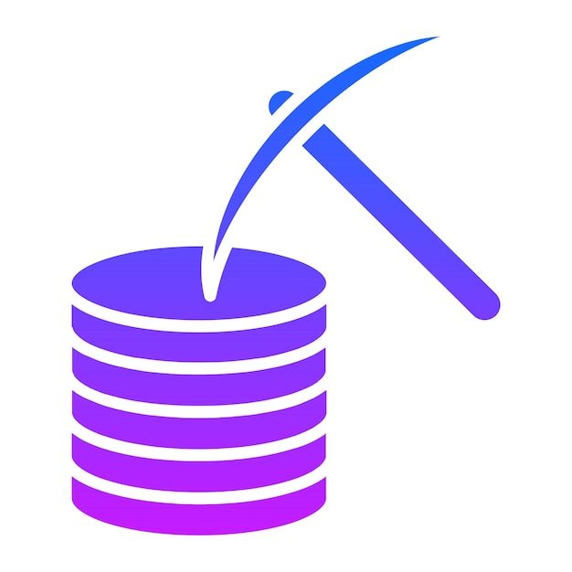 a blue and purple container with a blue arrow pointing up