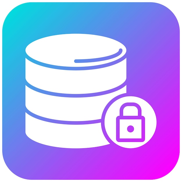 a blue and purple logo with a padlock and a lock