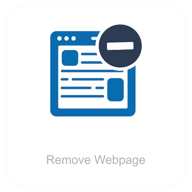 a blue and white page that says  remove web search