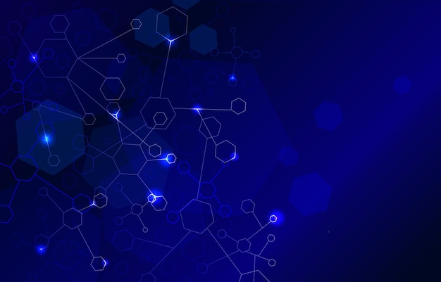 a blue background with a white and blue pattern of dots and dots