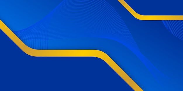 A blue background with a yellow border and a blue background.