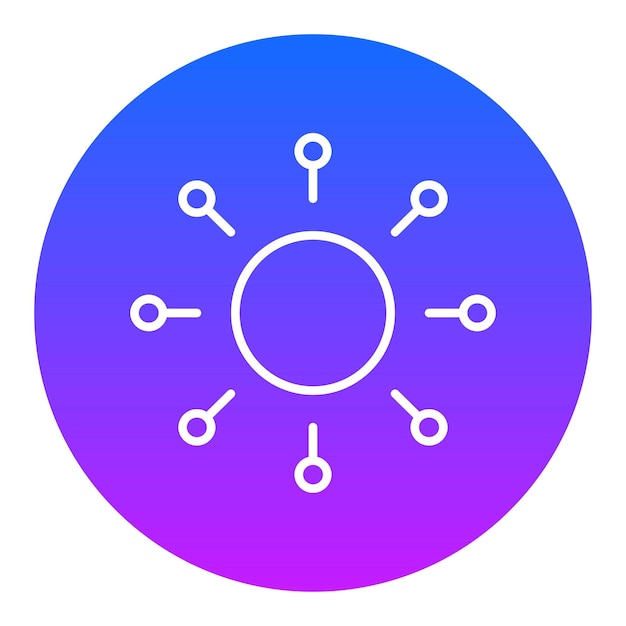 a blue circle with a blue circle that says  the word