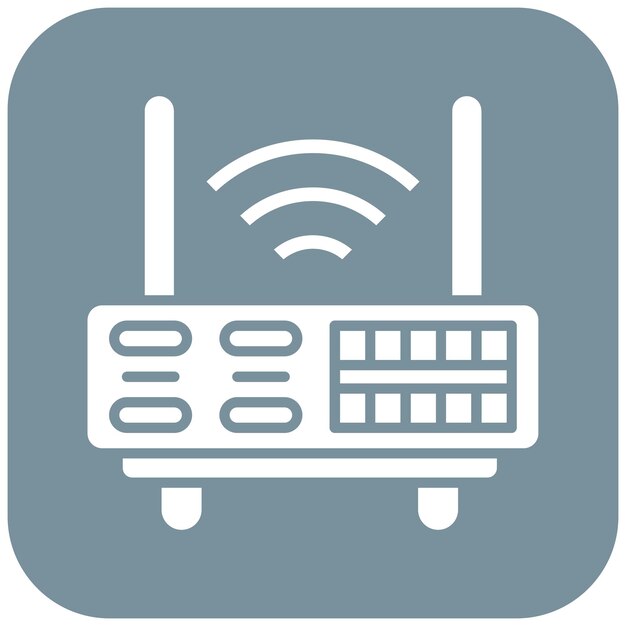 a blue sign with a black wifi on it