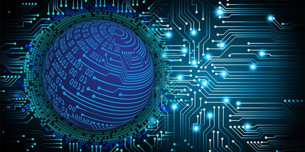 A blue sphere with the word data on it
