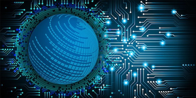 A blue sphere with the word data on it