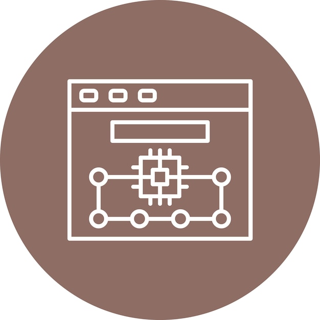 a brown and white logo with a white background