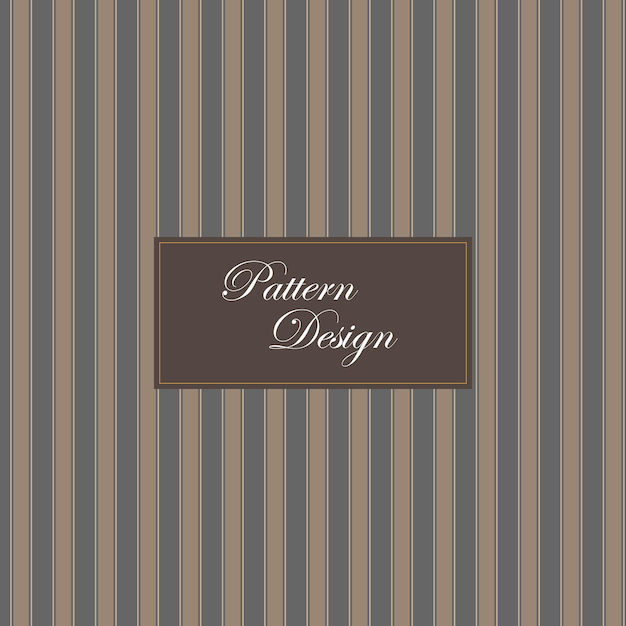 a brown and white striped background with a brown and black sign that says design design