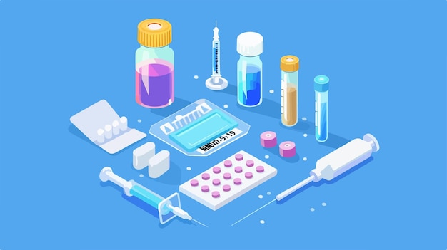 a cartoon of a bottle of pharmacist with a lot of pills and a bottle of medicine