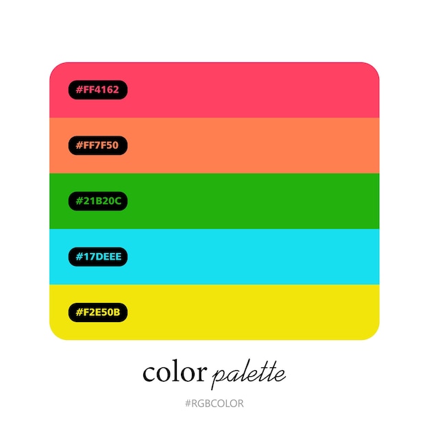 a collection of accurately color palettes with codes, perfect for use by illustrators