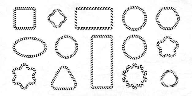a collection of black and white in the middle