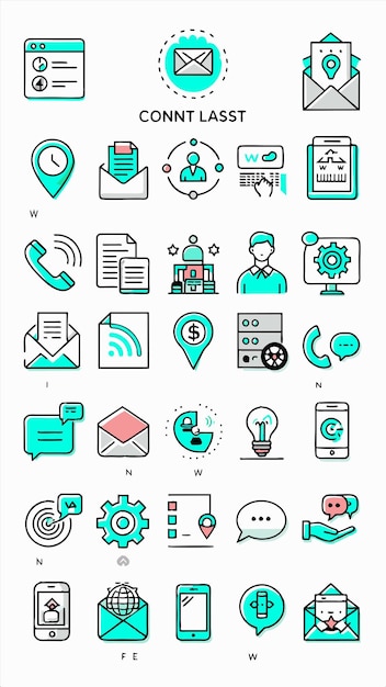 a collection of business icons including one that says quot business quot