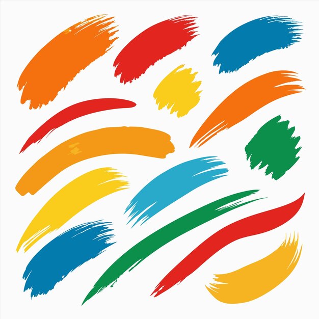 a collection of colorful circles with a yellow and red design