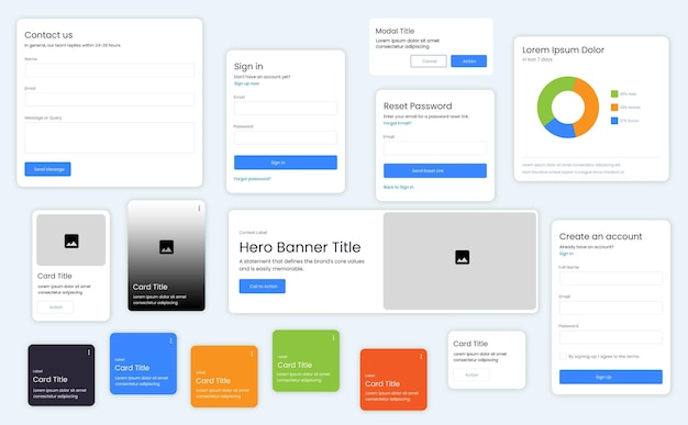 A collection of different apps including hero banner title.