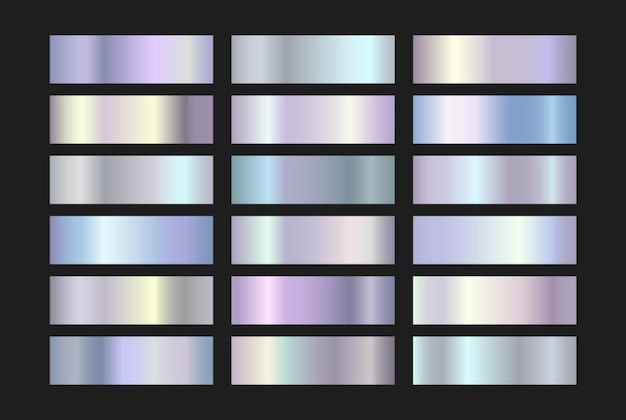 a collection of different color patterns