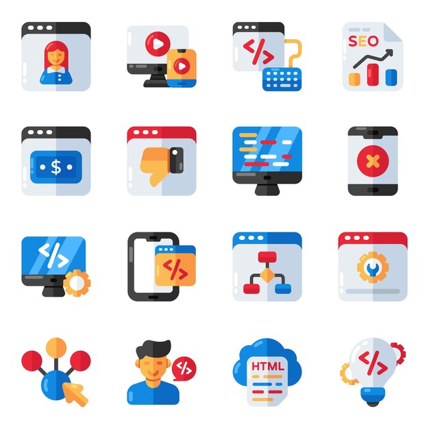a collection of different icons including one that saysxon it