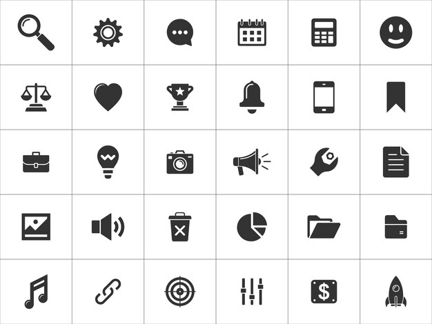 a collection of icons including a computer screen a computer and a computer monitor