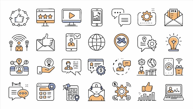 a collection of icons including one that says quot business quot