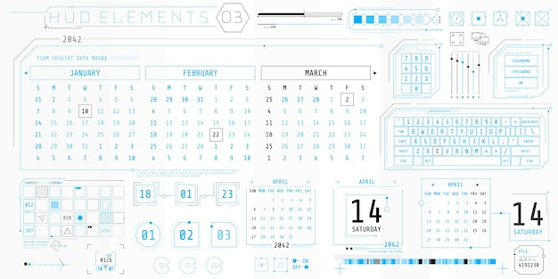 a collection of thin elements for the design of computer and software interfaces.
