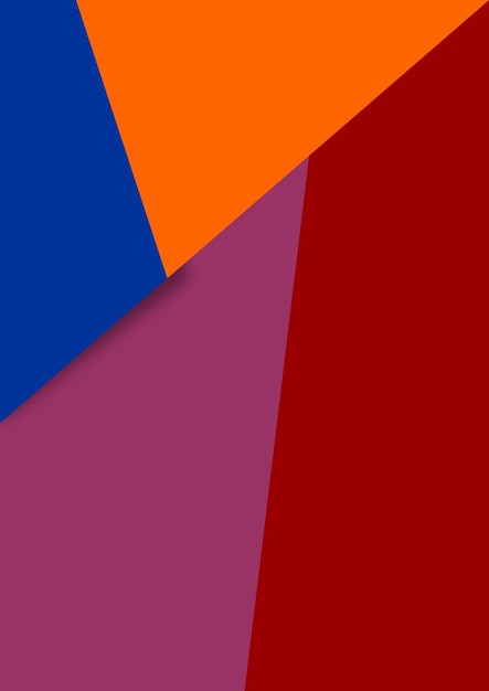 a colorful abstract design with a red background