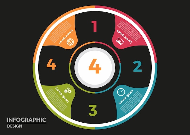 a colorful button with the number 5 on it