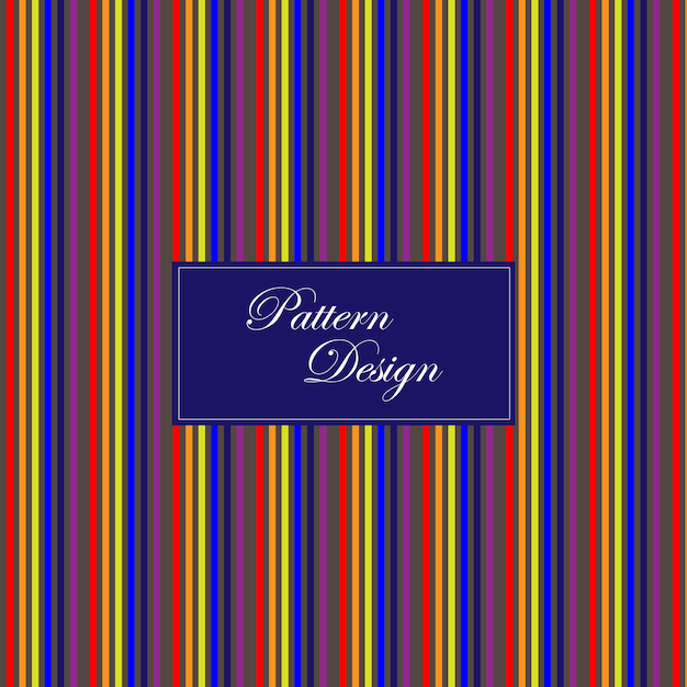 a colorful cover for a book called the pattern design