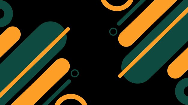 a colorful design with orange and green circles on it