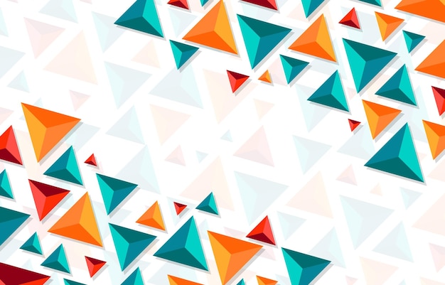 a colorful geometric pattern with triangles and triangles