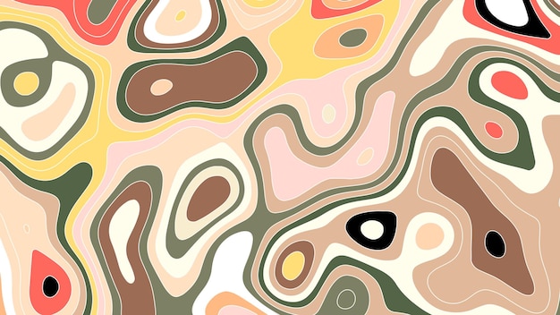 A colorful pattern with different colors and shapes.