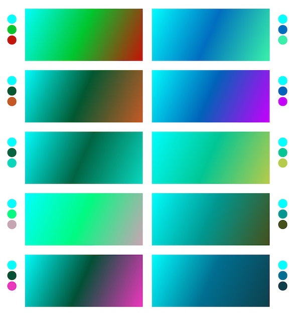 a colorful set of different colors with different colors
