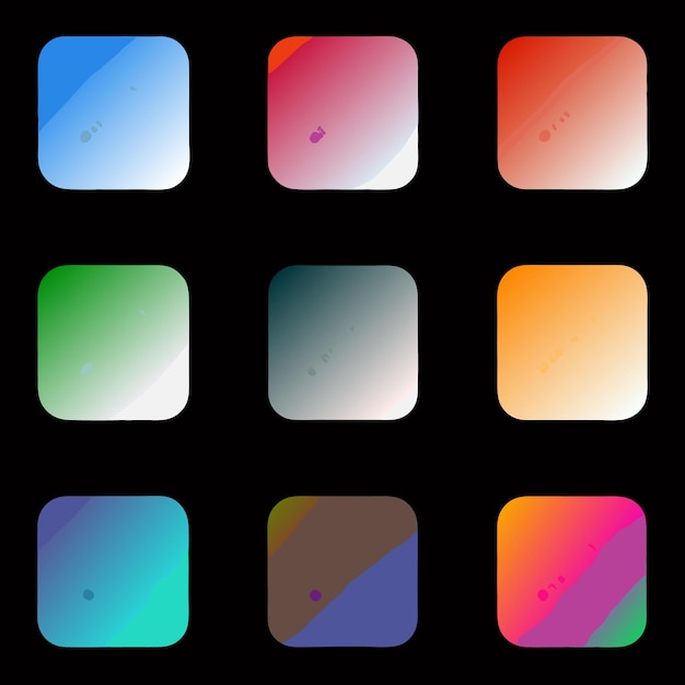 a colorful square with many squares of different colors