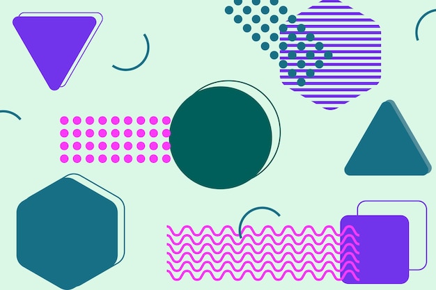 a colorful wallpaper with different colored dots and a blue background