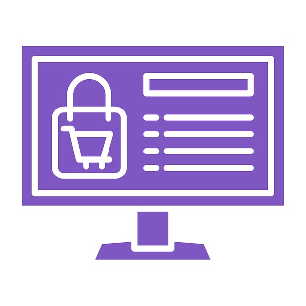 a computer monitor with a padlock and a lock on it
