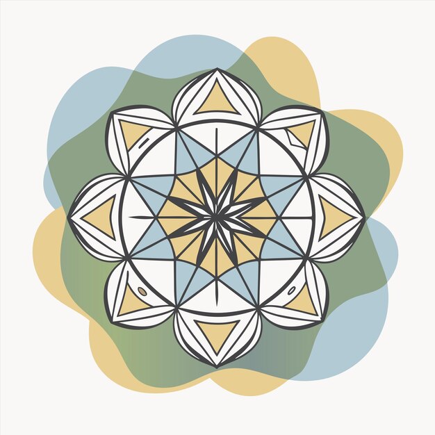 a design with a design that says  the symbol of a mandala