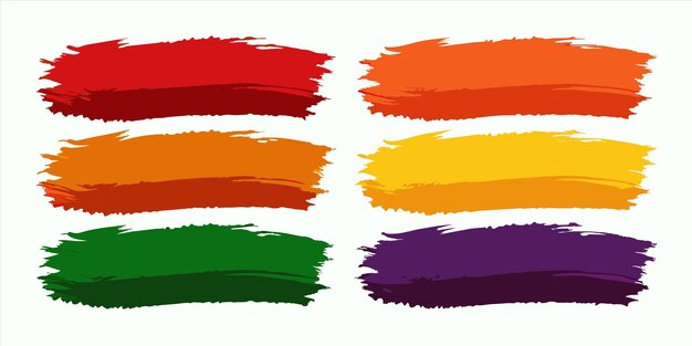 a drawing of a rainbow colored flag with a green and purple stripe