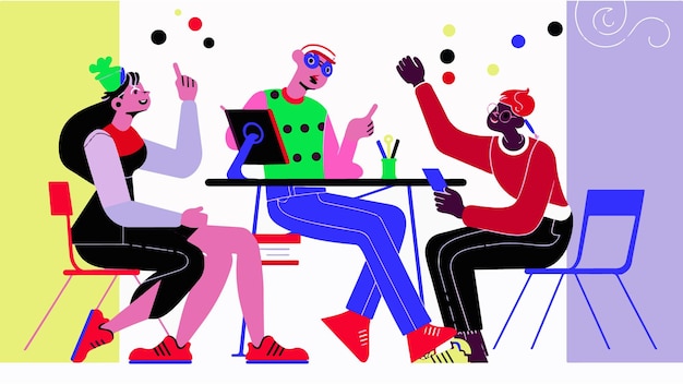 a drawing of people with the word quot no quot on it