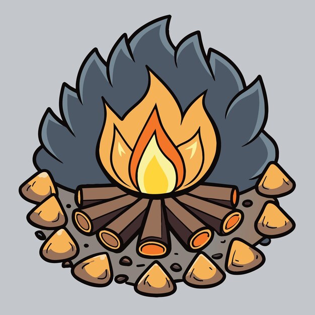 a fire with a fire in it and a picture of a fire with a fire in it