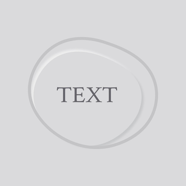 a gray circle with the text written in the middle.